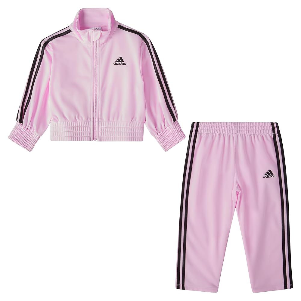 Amazon.com: adidas baby-girls Zip Front Colorblock Tricot